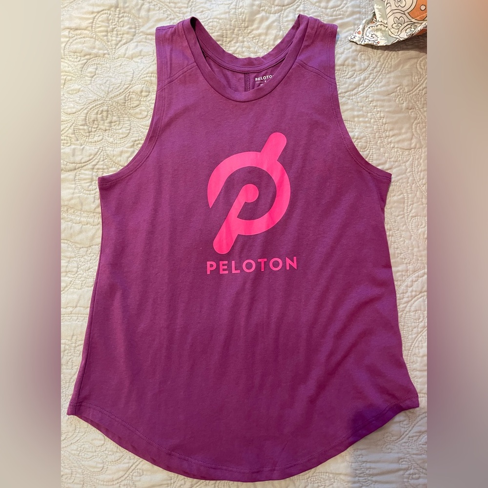 Peloton Purple Sleeveless Relaxed Tank Top